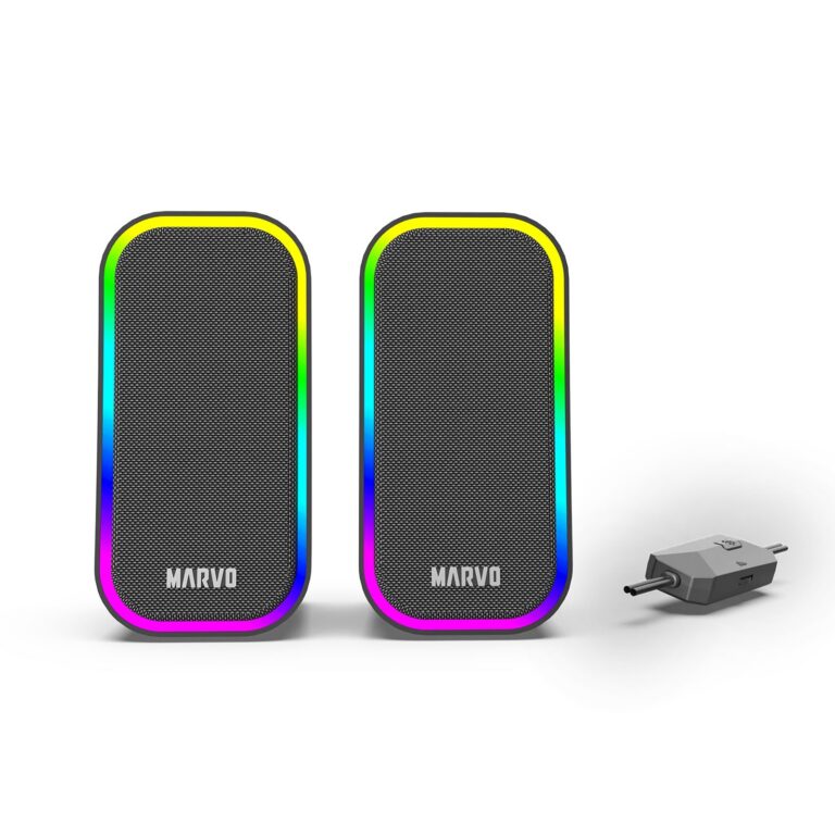 Marvo Scorpion SG-285 Havoc 20 USB Powered Stereo RGB 6W Gaming Speakers gallery image