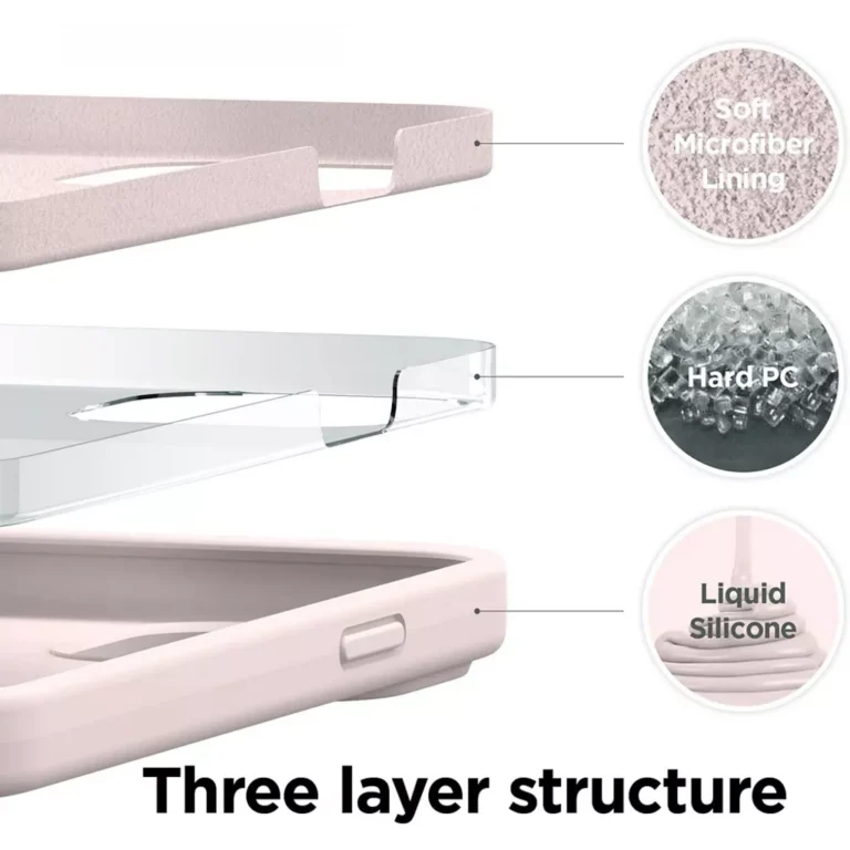 Phone Case – Silicone for iPhone 13 – Pink gallery image