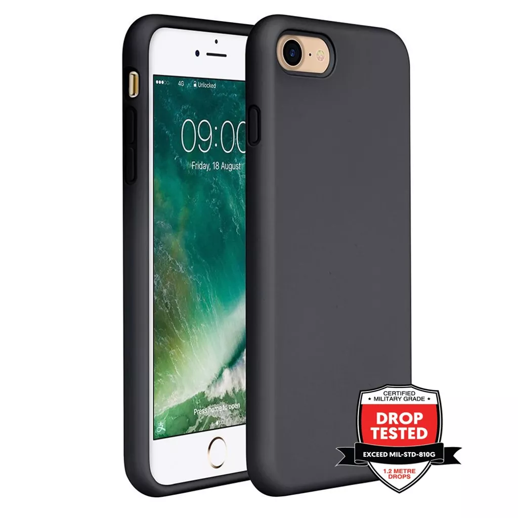 Phone Case – Silicone for iPhone SE/8/7 – Black
