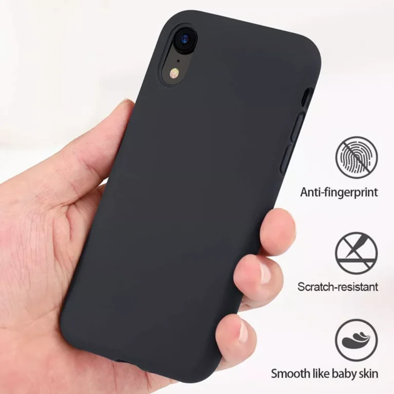Phone Case – Silicone for iPhone XR – Black gallery image