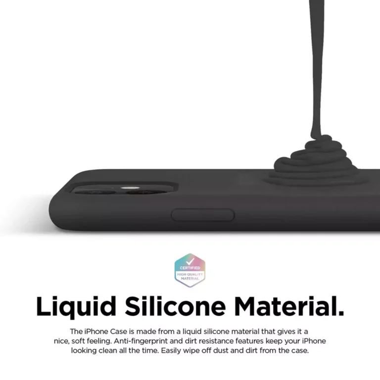 Phone Case – Silicone for iPhone 11 – Black gallery image