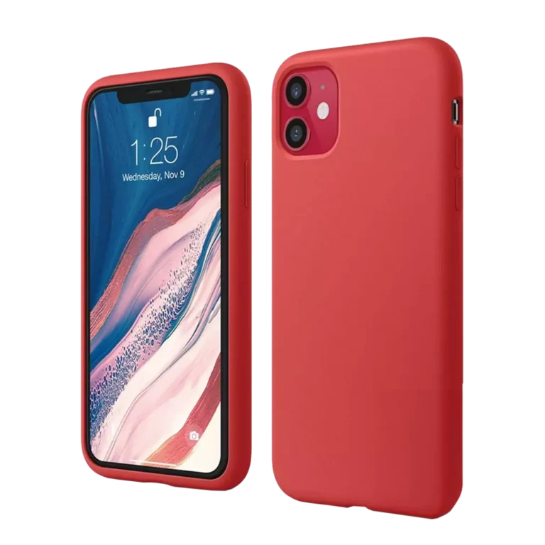 Phone Case – Silicone for iPhone 11 – Red gallery image