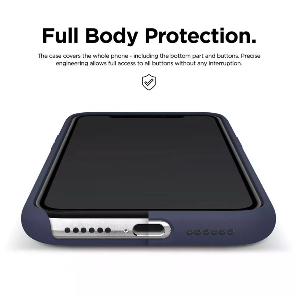 Phone Case – Silicone for iPhone 12 & iPhone 12 Pro – Navy