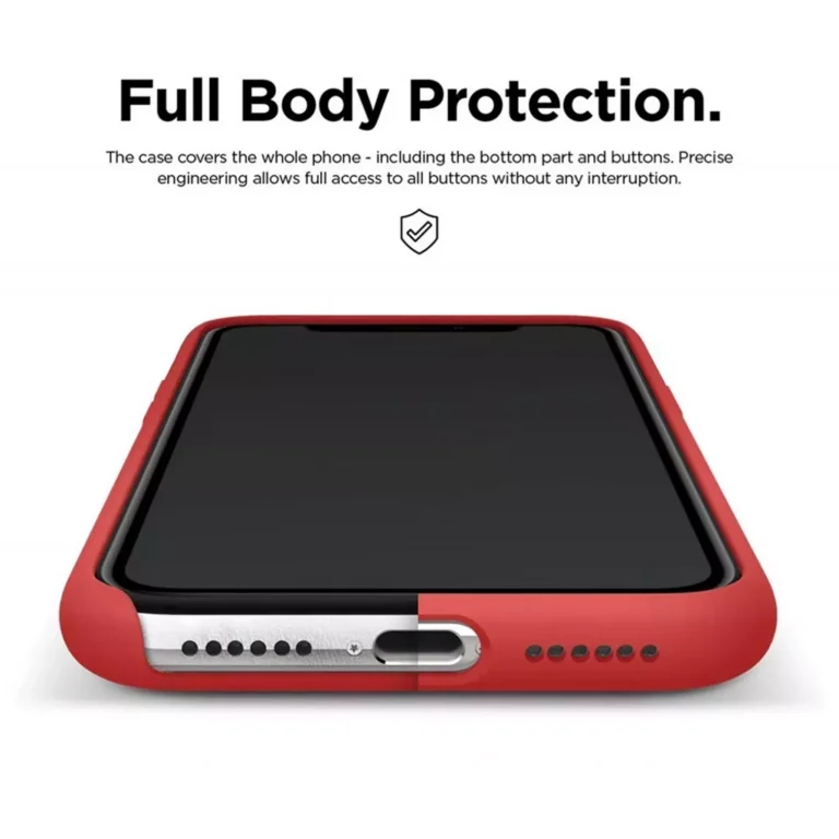 Phone Case – Silicone for iPhone 12 & iPhone 12 Pro – Red gallery image