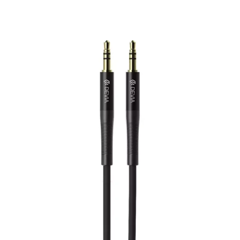 Devia – 1m Mesh Armour Auxiliary Cable – Black gallery image
