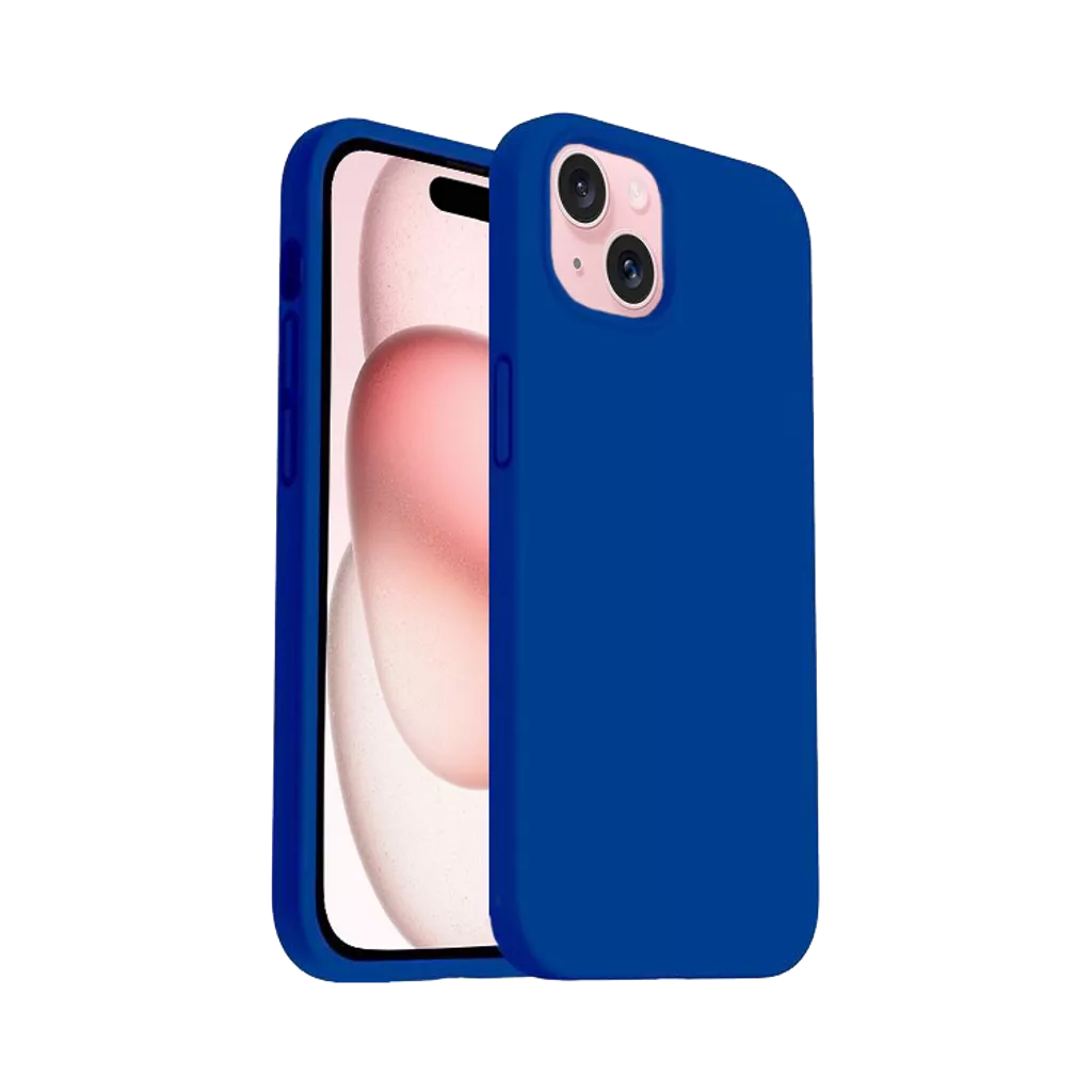 Phone Case – Silicone for iPhone 15 – Navy