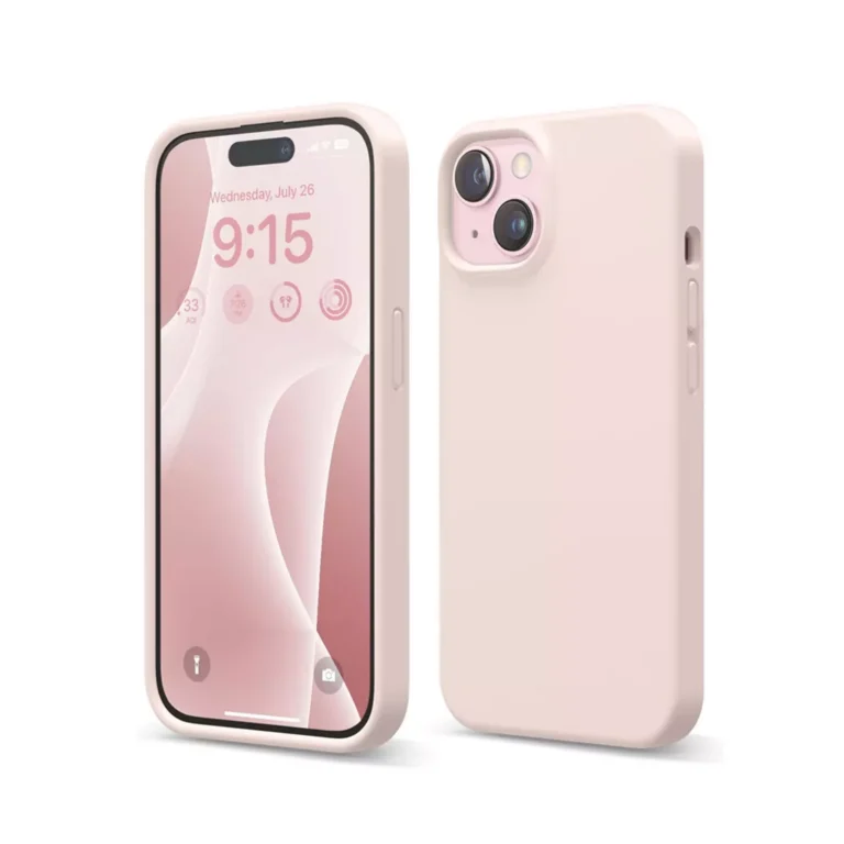Phone Case – Silicone for iPhone 15 – Pink gallery image