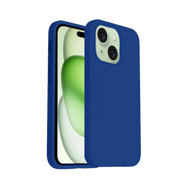 Phone Case – Silicone for iPhone 15 Plus – Navy gallery image