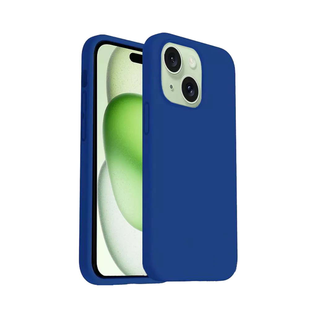 Phone Case – Silicone for iPhone 15 Plus – Navy