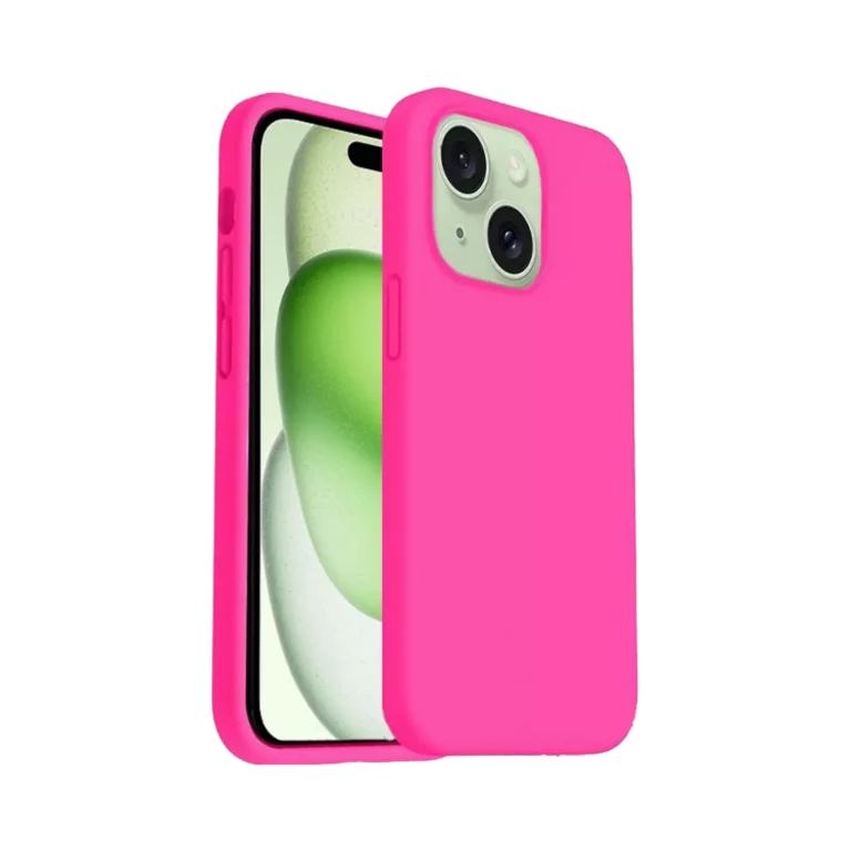 Phone Case – Silicone for iPhone 15 Plus – Pink