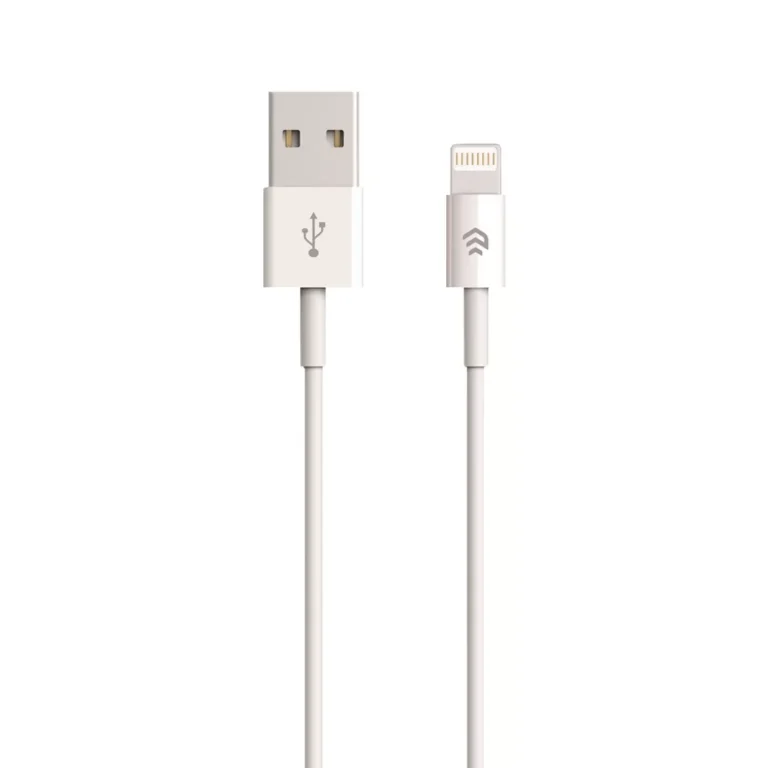 Devia – 1m (2.1A) USB to Non-MFi Lightning Cable – White gallery image