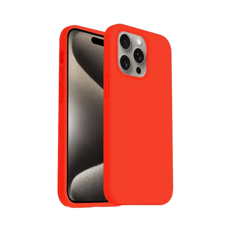 Phone Case – Silicone for iPhone 15 Pro Max – Red gallery image