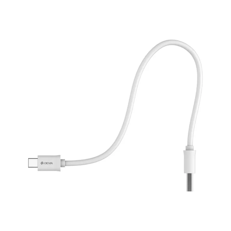 Devia – 1m (2.1A) USB to USB-C Cable – White gallery image