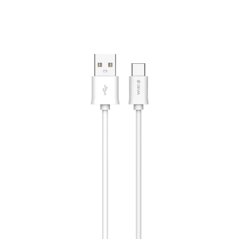 Devia – 2m (2.1A) USB to USB-C Cable – White gallery image