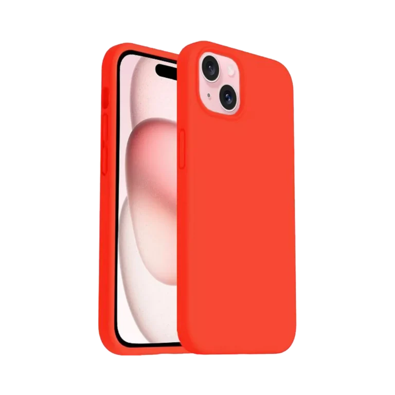 Phone Case – Silicone for iPhone 15 – Red gallery image