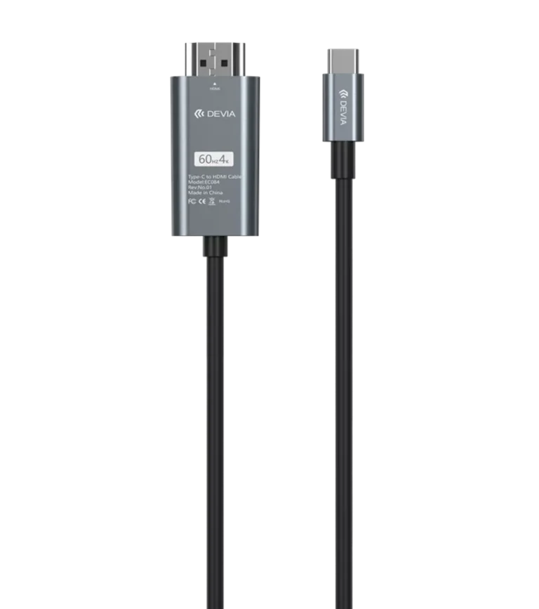 Devia – 2m 1080p HDMI to USB-C Cable – Black gallery image