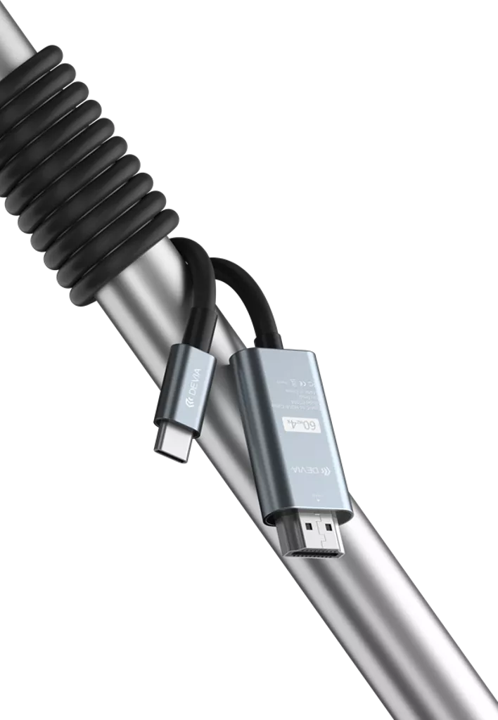 Devia – 2m 1080p HDMI to USB-C Cable – Black gallery image