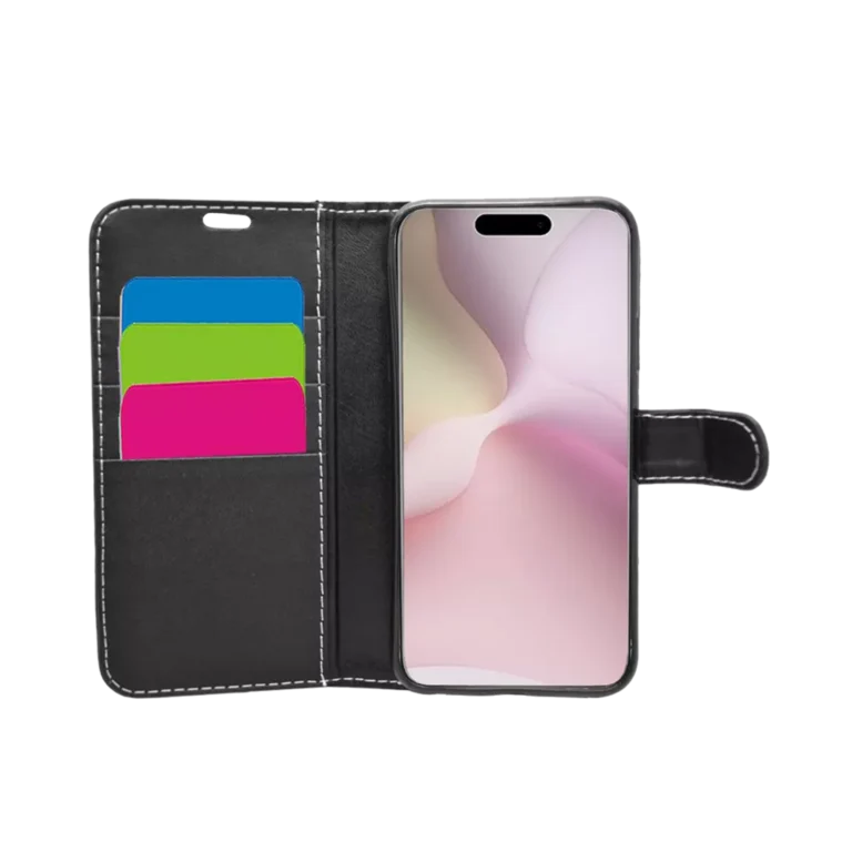 Phone Case – Wallet for iPhone 16e – Black gallery image