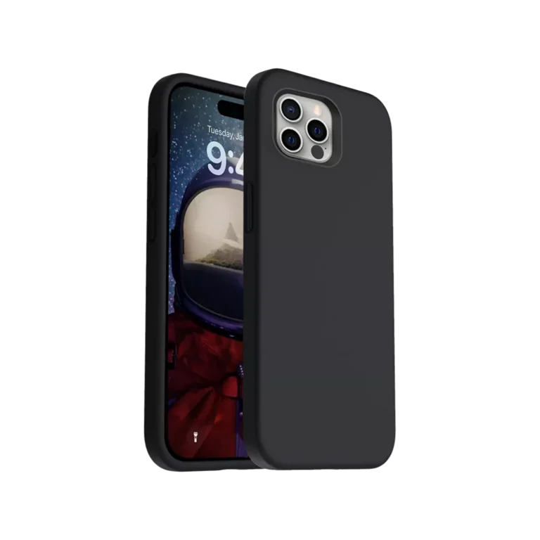 Phone Case – Silicone for iPhone 16 Pro – Black gallery image