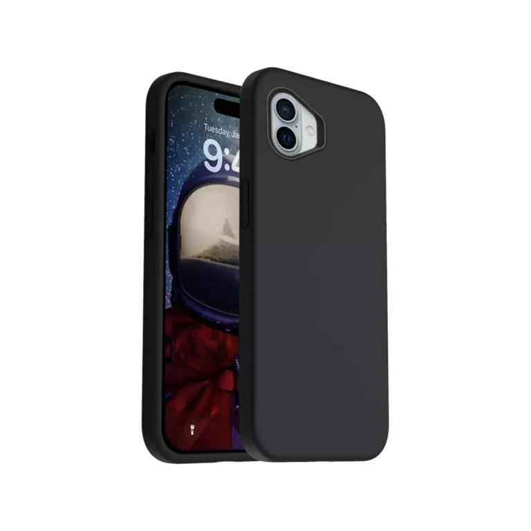 Phone Case – Silicone for iPhone 16 Plus – Black gallery image