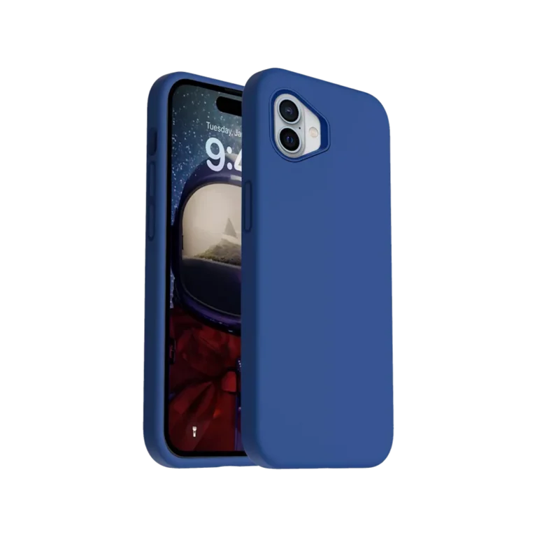 Phone Case – Silicone for iPhone 16 Plus – Navy gallery image
