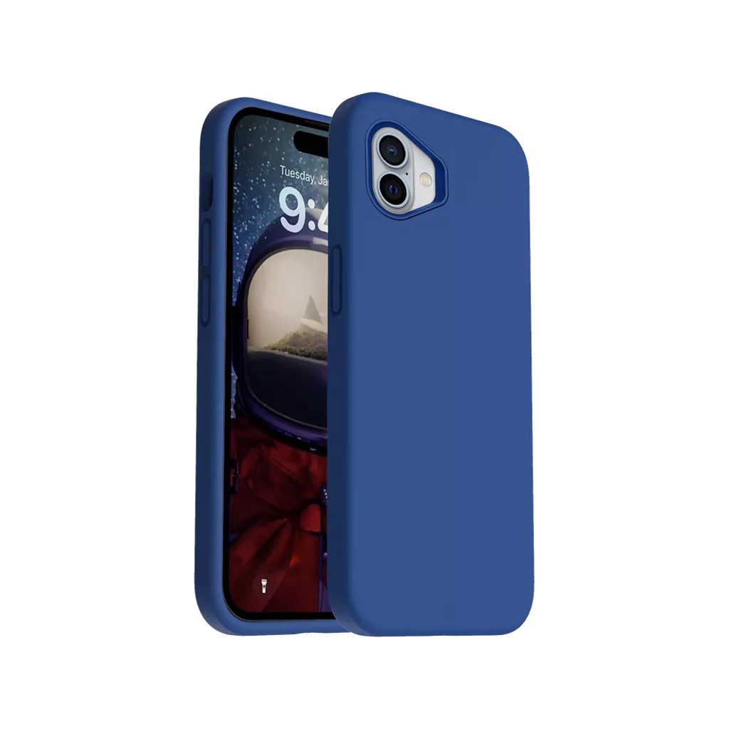 Phone Case – Silicone for iPhone 16 Plus – Navy