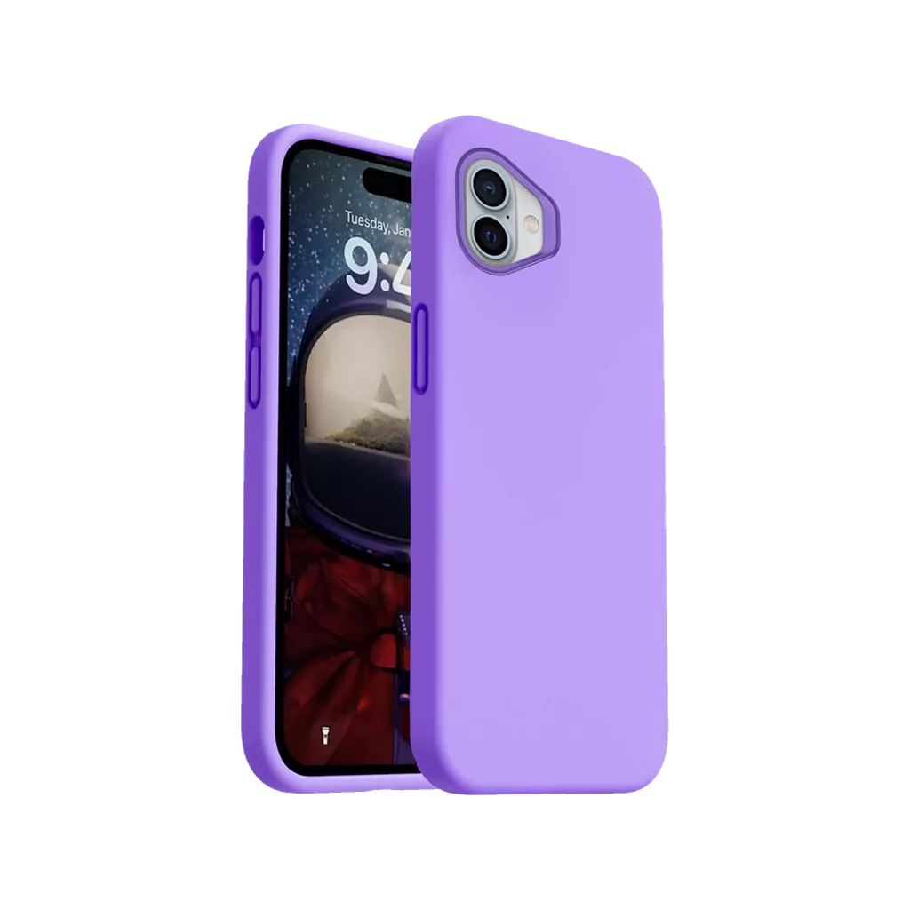 Phone Case – Silicone for iPhone 16 Plus – Purple