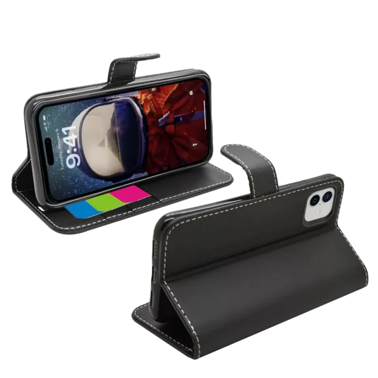Phone Case – Wallet for iPhone 16 Plus – Black gallery image