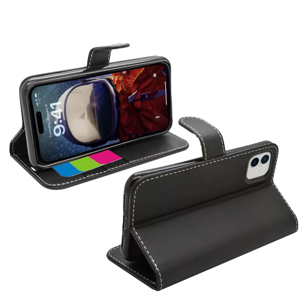 Phone Case – Wallet for iPhone 16 Plus – Black