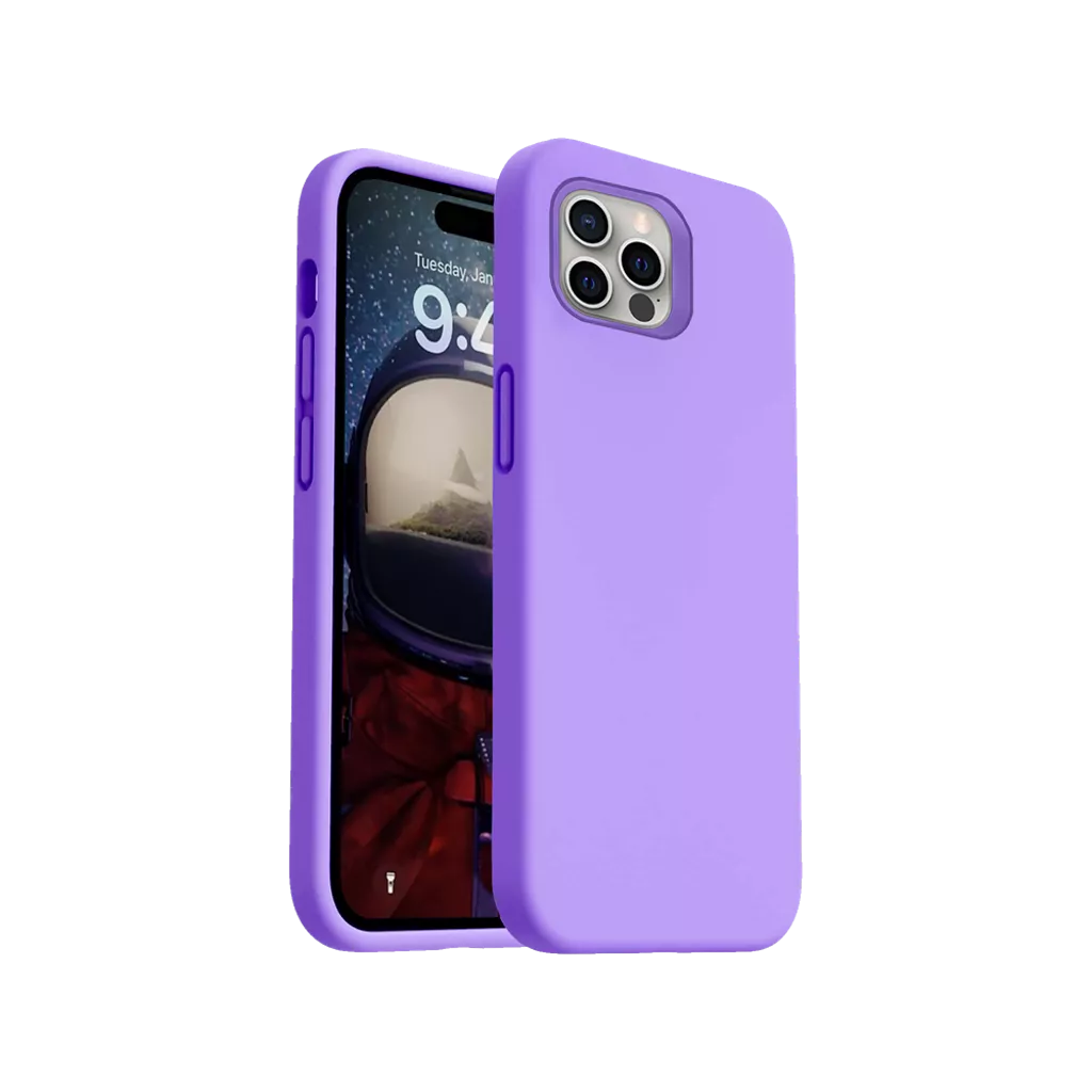 Phone Case – Silicone for iPhone 16 Pro Max – Purple