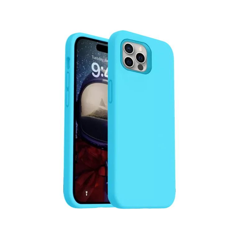 Phone Case – Silicone for iPhone 16 Pro Max – Sky Blue