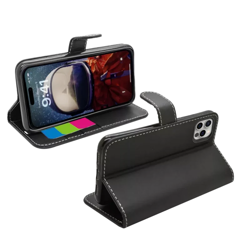 Phone Case – Wallet for iPhone 16 Pro Max – Black gallery image
