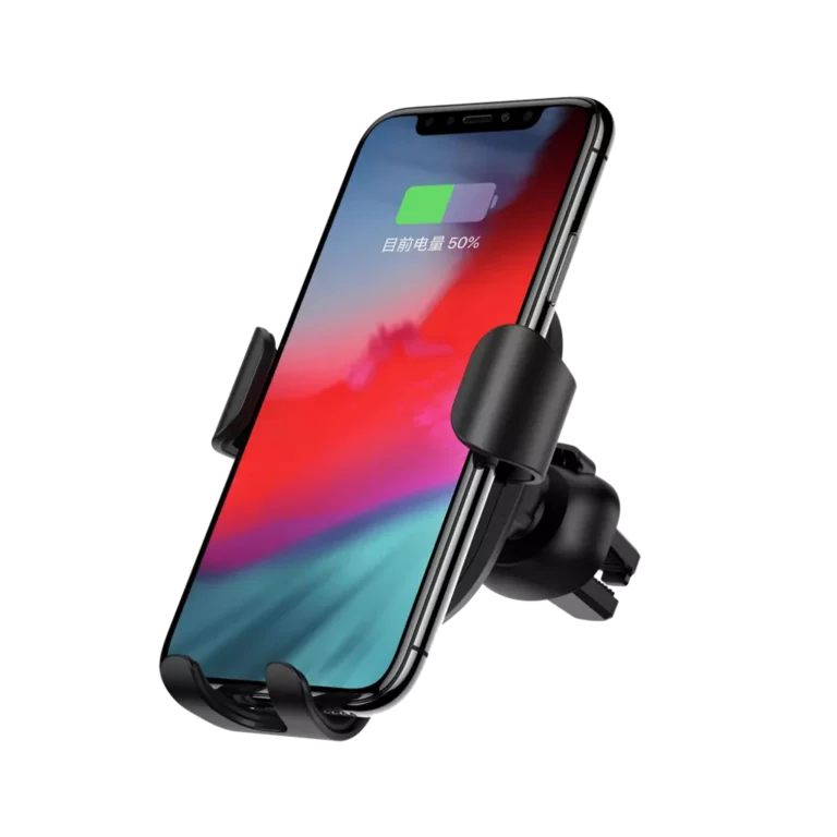 Devia – 10W Wireless Charging Gravity Sensor Air Vent Car Holder – Black gallery image