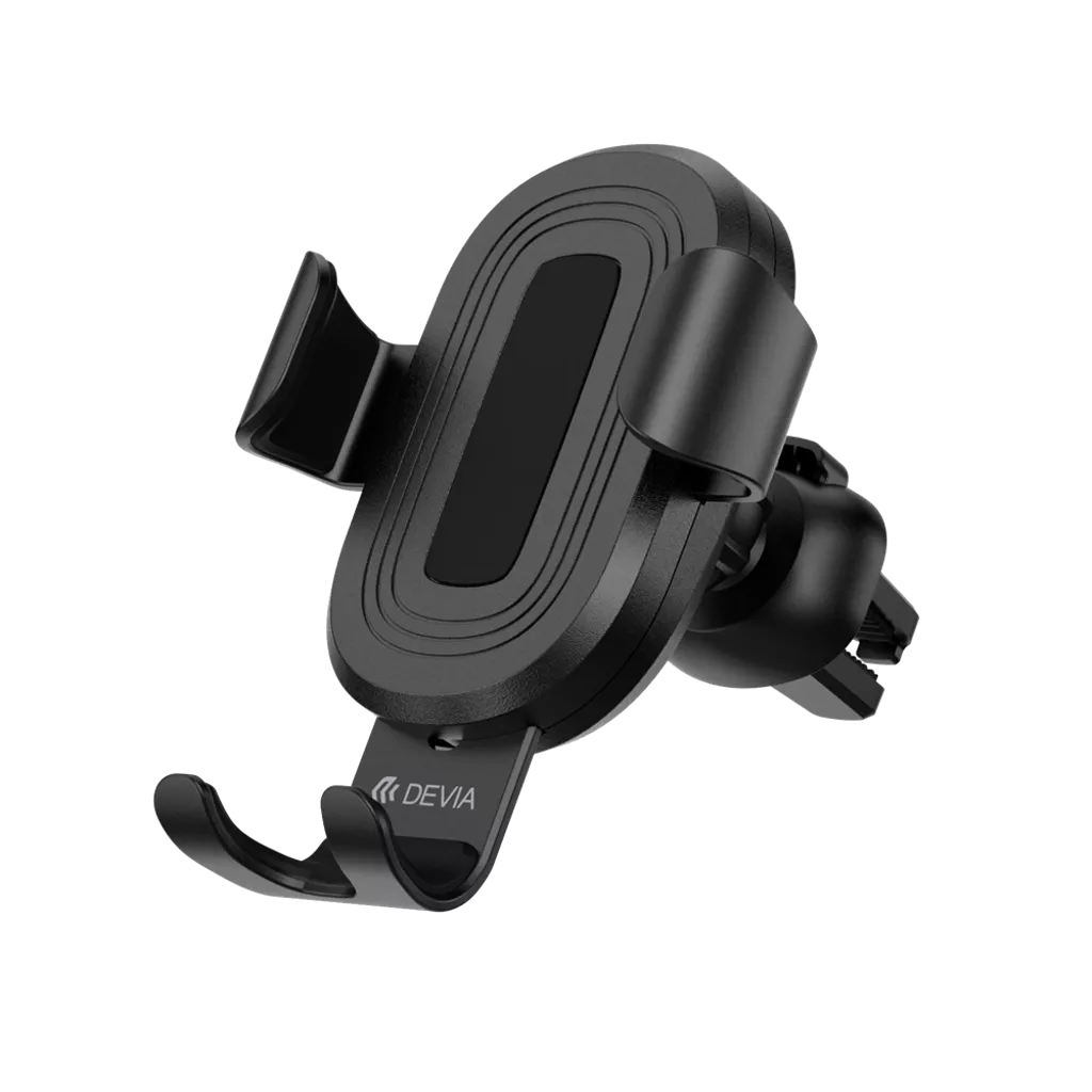 Devia – 10W Wireless Charging Gravity Sensor Air Vent Car Holder – Black