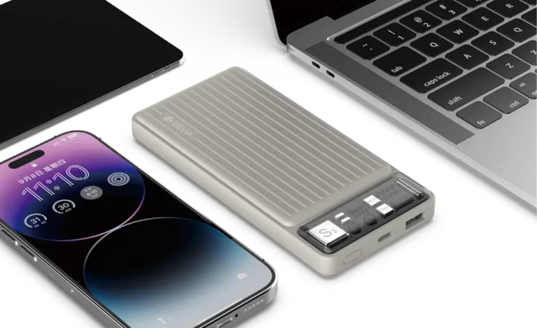 Devia – 10,000mAh Dual Port LED Indicator Mini Powerbank – Ivory gallery image