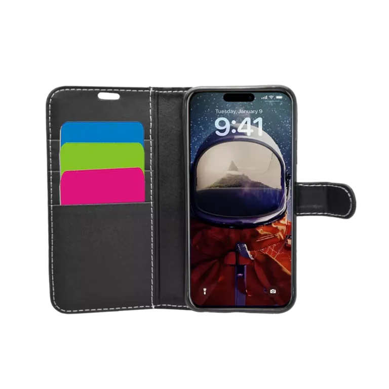 Phone Case – Wallet for iPhone 17 – Black gallery image