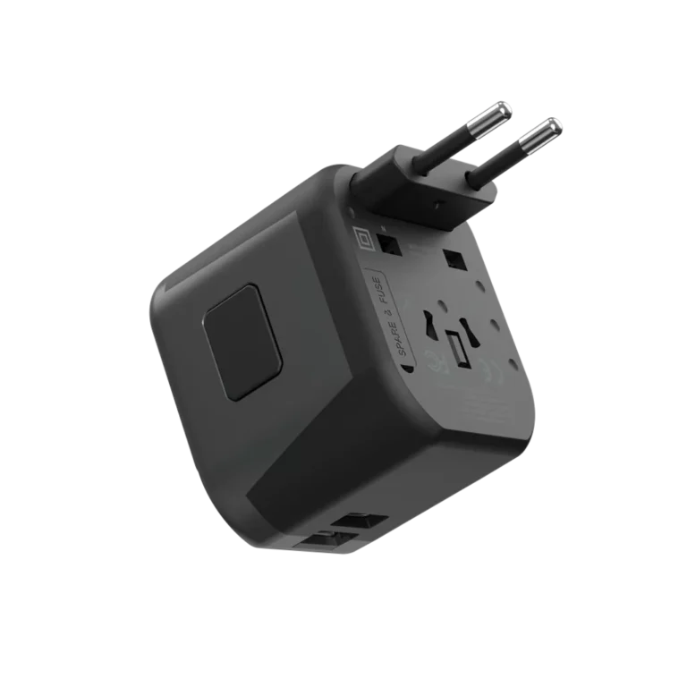 Devia – Global Multiple Function Travel Adapter – Black gallery image