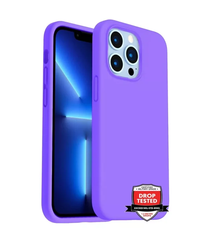 Phone Case – Silicone for iPhone 14 Pro Max – Purple