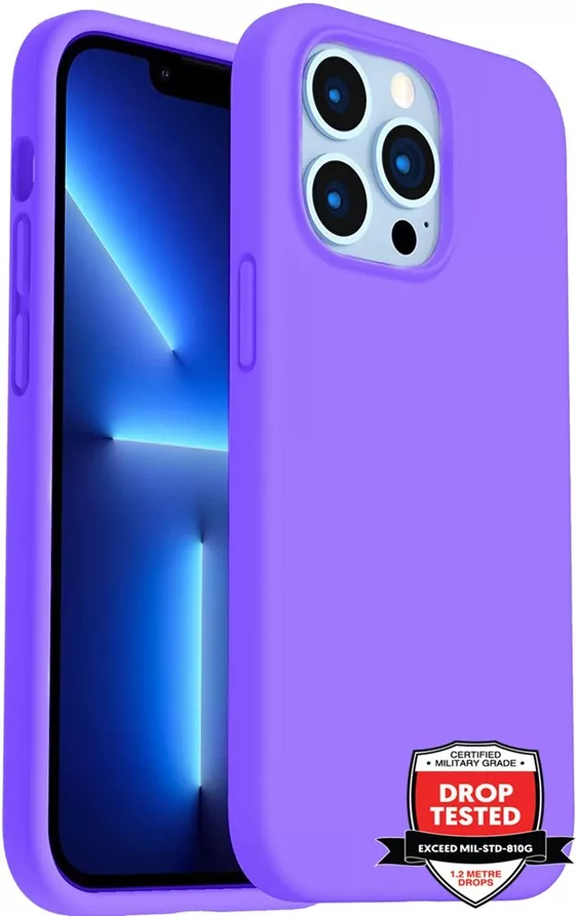 Phone Case – Silicone for iPhone 14 Pro Max – Purple gallery image