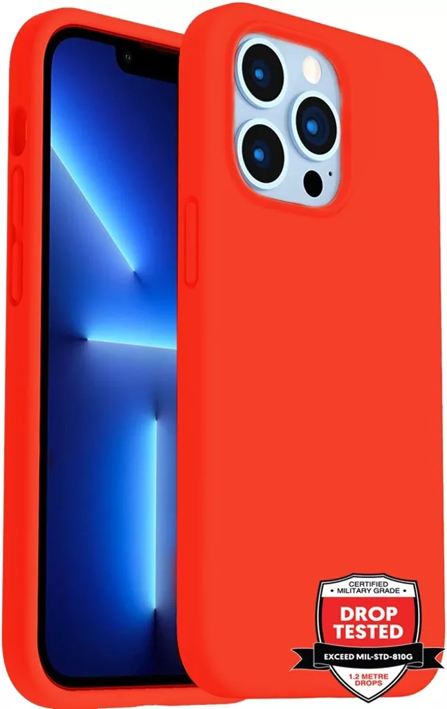 Phone Case – Silicone for iPhone 14 Pro Max – Red gallery image