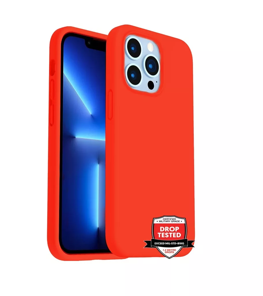 Phone Case – Silicone for iPhone 14 Pro Max – Red