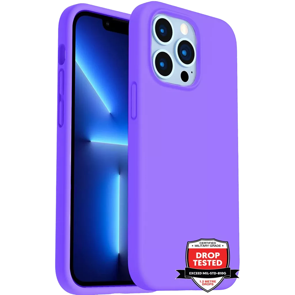 Phone Case – Silicone for iPhone 14 Plus – Purple