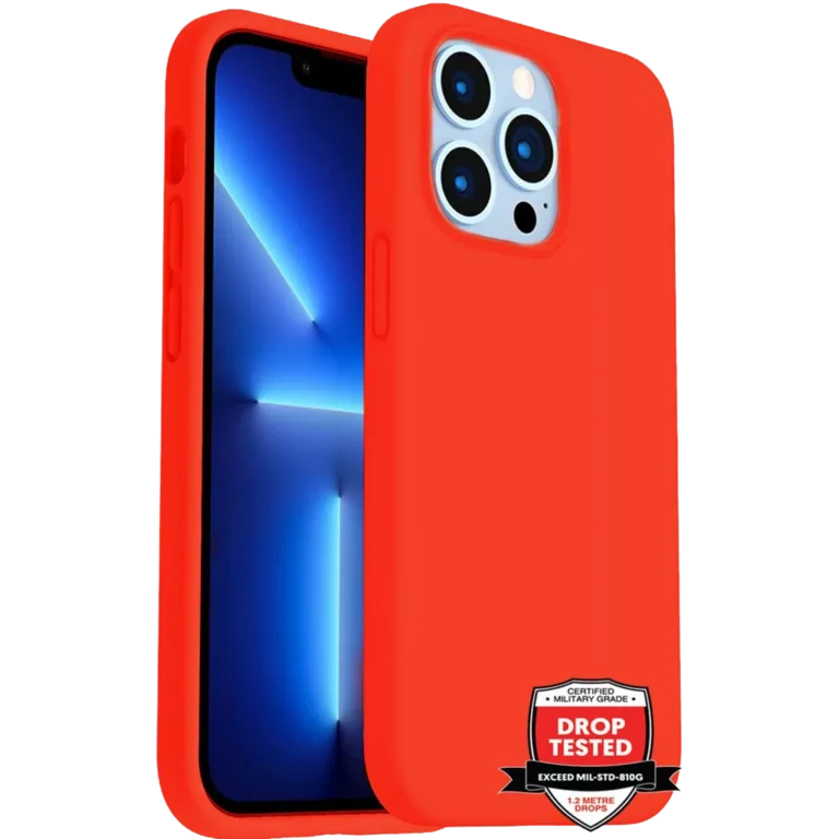 Phone Case – Silicone for iPhone 14 Plus – Red gallery image