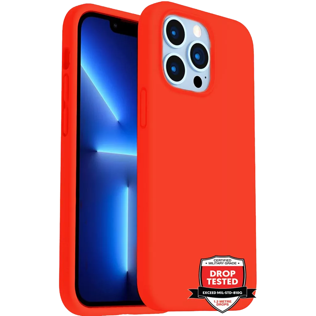 Phone Case – Silicone for iPhone 14 Plus – Red