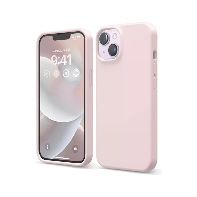 Phone Case – Silicone for iPhone 14 – Pink gallery image