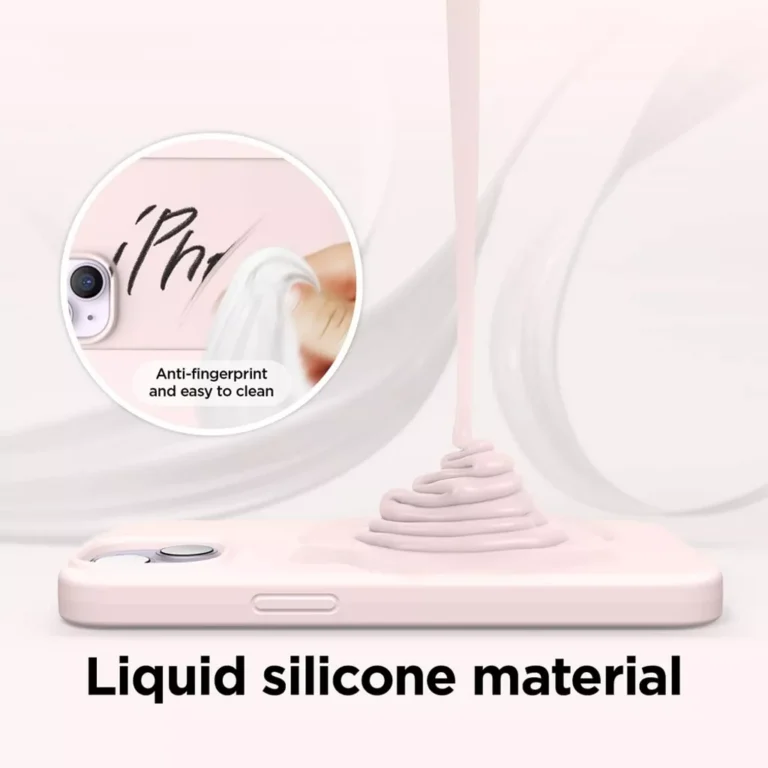 Phone Case – Silicone for iPhone 14 – Pink gallery image