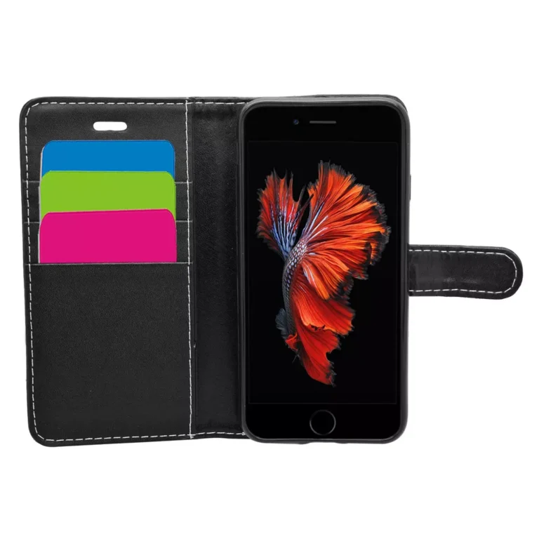Phone Case – Wallet for iPhone SE/8/7/6S/6 – Black