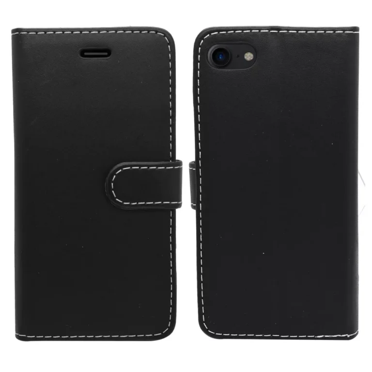 Phone Case – Wallet for iPhone SE/8/7/6S/6 – Black gallery image