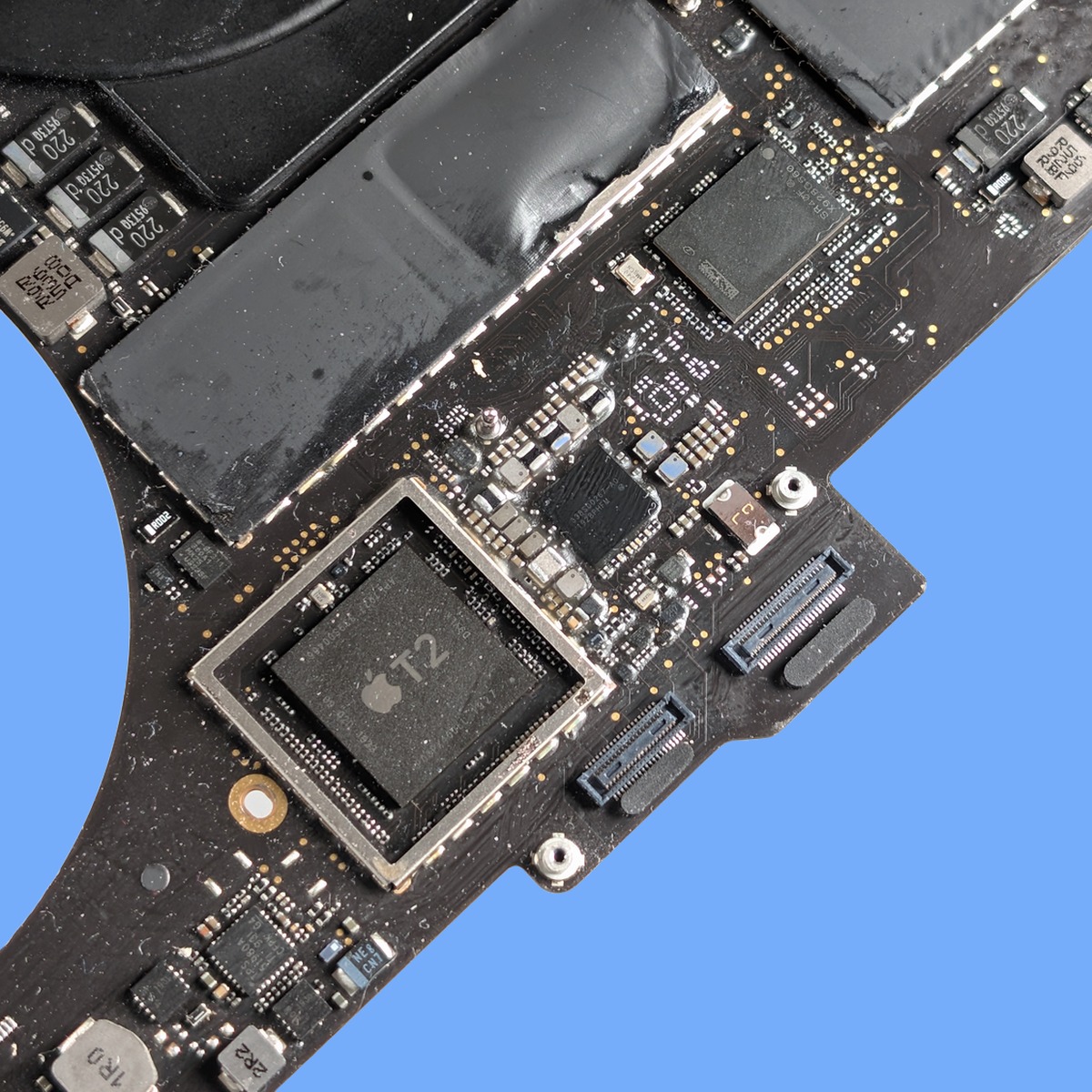 MacBook repair in St Andrews - Apple T2 chip on logic board